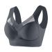 2024 - Women Large Course Point Tank Top Underwear thin side fold side chest Smart Smutable BH Wire Sport Bhs for Women Dark Blue 5xl