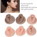 Silicone Ear Model 3 Pair Left and Right Soft Silicone Flexible Model Fake Ear Piercing Practice Human Ear Model with Acrylic Bracket Silicone Ear for Jewelry Display - Buy Online on GoSupps.com