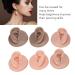 Soft Silicone Ear Model - 3 Pairs Lifelike Silicone Ears with Acrylic Holder for Piercing Practice & Earring Display | International Shipping Available - Buy Online on GoSupps.com