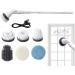 Electric Cleaning Brush - 2000mAh Portable Electric Rotating Cleaning Brushes | Electric Tub Scrubber with Retractable Handle Power Floor Scrubber for Bathroom - Buy Online on GoSupps.com