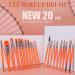 Beifenl 20 Makeup Brush Set Fashion Fluorescent Pure Color Eye Shadow Brush Professional Makeup Beauty Brush (Fluorescent Blue) - Buy Online on GoSupps.com