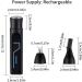 Nose hair trimmer nose and ear trimmer for men nose hair trimmer nose hair remover ear and nose clippers facial hair trimmer with rinseable interchangeable heads - Buy Online on GoSupps.com