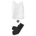 SmartKnitKIDS Compresso-T Deep Pressure Sensory Compression Undershirt and Seamless Sensory-Friendly Sensitivity Socks (White/Small Black/Small)
