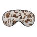Cute Red Panda Sleep Mask Eye Cover for Sleeping Blindfold with Adjustable Strap Blocks Light Night Travel Nap for Men Women