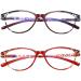 Inlefen Unisex 2 Pack Spring Hinge Readers Glasses - Blue Light Blocking Computer Reading Glasses 4.0x - Buy Online on GoSupps.com