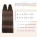 YDDM 20pcs Dark Brown Ombre Tape-In Hair Extensions 35cm - Invisible Skin Weft Real Human Hair (2/2/6#) - Buy Online on GoSupps.com