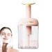 Virtcooy Foam Maker for Face Wash - Type Rotating Facial Cleanser Foaming Bottle Automatic Rebound - Detachable Facial Cleansing Tools for Travel Household Fine Foam Deep Cleansing Pink