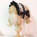 JSGHGDF Japanese Maid Cosplay Headdress Ruffled owknot Hairband Sweet Floral Lace Ribbon Party Hair Accessory White - Buy Online on GoSupps.com