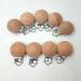 Natural Beech Wood Pacifier Clips Teething Toy Set for DIY Baby Teether - 10pcs (3.5cm) - Buy Online on GoSupps.com