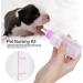 6PCS/ Set Pet Puppy Kitten Feeding Bottle Small Dog Cat Milk Nursing Care Kit Liquid Feeding Supplies 60ml with Replacement Nipples Pink - Buy Online on GoSupps.com