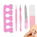 Manicure Pedicure Grooming Kit 5 Piece Professional Nail Tool Set - Safe Manicure for Proms Travel Parties and Dating