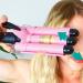 TOP4EVER 25mm Barrel Curling Iron Hair Crimper - Professional 1 inch Hair Curling Wand with Two Temp Controls - Fast Heating Portable Pink Crimpers for Hair Waves - Buy Online on GoSupps.com