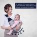 Uptvin Sling Baby Carrier for Newborns | Soft Adjustable Multifunctional - Supports Up to 20kg | Includes Baby Bib - Gray - Buy Online on GoSupps.com