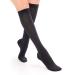 Sheer Compression Stockings for Women Women's Travel Compression Socks Knee High Support Hose for Flying Nursing Running (X-Large)
