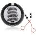 Magnetic eyelashes 3D false eyelashes reusable magnetic eyelashes black long artificial natural eyelashes magnetic eyelashes with pliers for make-up volume technology curl penny extensions #4 #04
