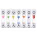 Hostk 7pcs 3min toothbrush hourglass toothbrush watch for children children gift games cook meet classroom kitchen home office decoration