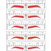 YIZHUO Brow Stamp Tool | Eyebrow Ruler Sticker & Microblading Stencils | 50Pcs Different Shapes | Permanent Makeup Measure Tool - Buy Online on GoSupps.com