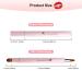 Simfree 2 Pieces Retractable Lip Brushes - Double-ended Applicator for Lipstick, Lip Liner, Gloss, Eyeshadow - Portable and Versatile - Pink and Black - Buy Online on GoSupps.com