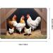 Flannel Carpet A Brood of Chickens Pattern 60 x 39 in Non-Slip Durable Suitable for Living Room and Office Bedroom - Buy Online on GoSupps.com