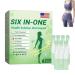 2025 New Six-in-One Oral Solution Six-in-One Health Solution Oral Liquid - Promote Intestinal Digestio Natural Slim Supplement Oral Drops for Women and Men (1 BOX)
