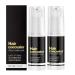 Lot de 2 correcteurs de cheveux noirs 50 g cr me de remplissage imperm able et r sistante la transpiration pour cheveux clairsem s look instantan ment plus complet pour homme et femme correcteur
