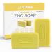 JJ CARE Zinc Soap - Daily Medicated 2% Zinc Pyrithione Soap - Zinc Bar Soap with Aloe Vera for Dandruff & Seborrheic Dermatitis - 4 oz Bar Pack of 2