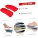 FOMIYES Orthotic Insoles for Fallen Arches - 2 Pairs for Men & Women Comfortable Plantar Support Disposable Red Heel Insoles - Buy Online on GoSupps.com
