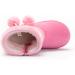 Yeeteepot Baby Girls' Winter Booties - Warm Lined Snow Boots for Kids - Anti-Slip Ankle Boots - Pink, 4.5 UK Child - Buy Online on GoSupps.com