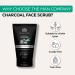 Buy The Man Company Natural Charcoal Face Scrub | Exfoliating & Detox | Anti Acne Blackhead Removal | 3.5 Oz Shipping Worldwide - Buy Online on GoSupps.com
