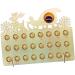 Zerodeko 1pc Xmas Calendar Wooden Plaque Calendar Christmas Advent Calendar Ornaments Chocolate - Buy Online on GoSupps.com