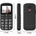 Uleway Big Button Mobile Phone for Elderly | GSM Unlocked with SOS Button, Dual SIM, Torch, FM Radio | Easy-to-Use Basic Cell Phone for Seniors (Black) - Buy Online on GoSupps.com