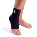 Cannon Sports Ankle Brace Compression Sleeve for Achilles Tendonitis Plantar Fasciitis Joint Pain Relief Socks (Pair) (Black Medium) Medium Black