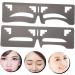 Baluue 2pcs Eyebrow Ruler Brow Guide Template Eyebrow Tools Brow Mapping Eyebrow Tracer Stainless Steel 20x4.8cm As Shown - Buy Online on GoSupps.com