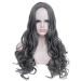Buy Long Grey Wavy Synthetic Wig for Women | 50s 60s 70s 80s Brazilian Cosplay Hair - International Shipping Available - Buy Online on GoSupps.com
