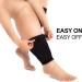 Zeta Wear Compression Stockings for Thick Calves - Comfortable Short Length Calf Cover with Large Cuffs | 4XL Black - Buy Online on GoSupps.com