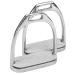 Kerbl 32630 High Grade Steel Stirrup - Silver 12 cm