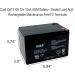 CA12100 12V 10Ah AGM Battery - Sealed Lead Acid | Rechargeable & Maintenance Free - Fast International Shipping - Buy Online on GoSupps.com