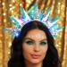 Zoestar Light Up Headband LED Flame Headbands Sparkly Glowing Headpiece Nightclub Party Rave Hair Accessories for Women