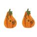 OUNONA 2pcs Resin Pumpkin Model Halloween Party Decor Office Decore Artificial Pumpkin Decoration Resin Pumpkin Ornament Home Decor Resin Crafts Small Pumpkins Fake Pumpkins