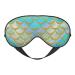 Fish Scale Texture Blackout Eye Mask Double-Sided Soft Sleeping Eye Mask with Elastic Adjustable Straps