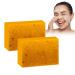 Beslibate Turmeric soap turmeric skin lightening soap turmeric skin lightening soap dark spot removal for face and body moisturizing lightening bath soap 100g 2PC soap-4