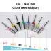 C & I 5 in 1 Tapered Shape Nail Drill Bit XF - Professional Cross Teeth Edition for Nail Manicure Machine - Buy Online on GoSupps.com