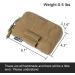TOPTACPRO Tactical MOLLE Admin Panel Pouch - Small Chest Pouch for Tactical Vest - 500D Cordura Nylon - Coyote Brown - Buy Online on GoSupps.com