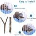 4 Piece Natural Wood Bird Toys Set - Perches Pencil Rods & Accessories for Parrots & Birds - 2 Specs 8 Washers & 4 Wing Nuts - Buy Online on GoSupps.com