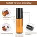 Voarge 24x 5ml Empty Glass Roll-On Bottles - Brown Amber for Essential Oils Lotions & Perfumes - Perfect for Travel - Buy Online on GoSupps.com