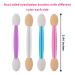 Cuttte 120PCS Disposable Dual-Sides Eye Shadow Sponge Applicators with Container - 4 Colors Makeup Eyeshadow Brushes - Buy Online on GoSupps.com