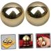 Doitool 2st Gymnastics Balls - Brass & Chrome Steel Precision Hand Balls for Massage & Baoding | Solid Metal Storage Solutions - Buy Online on GoSupps.com