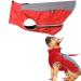 PLUS PO Dog Raincoat Small Dog Waterproof Raincoat Dog Raincoat Dog Full Raincoat Red SS pink