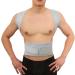 Oakye Light Gray XXL Back & Shoulder Support Belt | Pain Relief & Posture Correction Corset | Cervical Spine Support - Buy Online on GoSupps.com