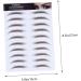 SKISUNO Authentic Eyebrows 5pcs Temporary Makeup Bionic D False Eyebrows Eyebrow Sticker Tattoos Shaping Stickers Transfers - Buy Online on GoSupps.com